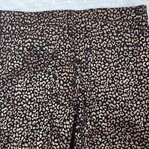 Banana Republic Womens size 29 Mid-Rise Akinny Metallic Leopard Jean Casual - Picture 10 of 11